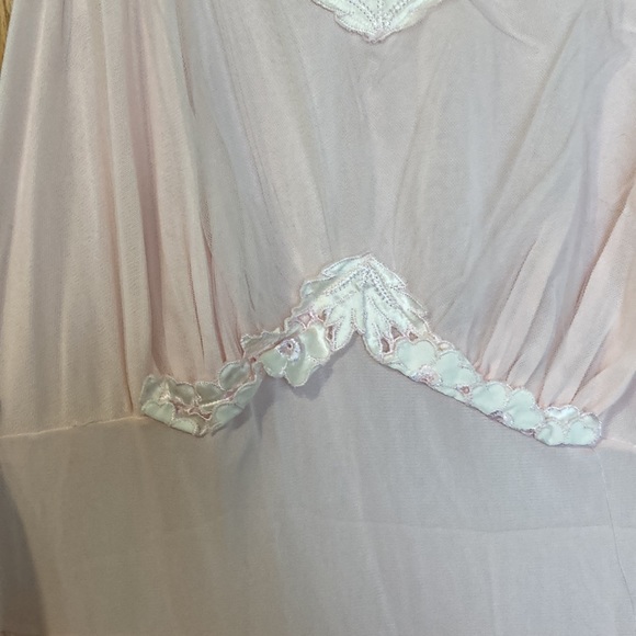 Vintage Pink Blush Womens Nighty nightgown - Picture 5 of 11
